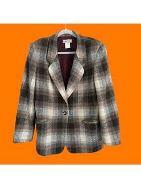 90's vintage plaid blazer MEDIUM private concepts